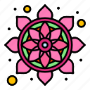 flower, india, pattern, rangoli 