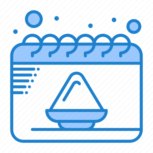 Calendar, date, party, powder icon - Download on Iconfinder