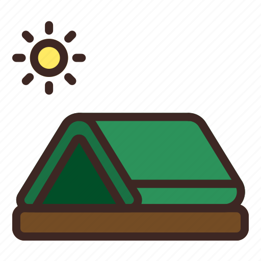 Camp, tent, adventure, mountain, night, day icon - Download on Iconfinder