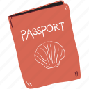 passport, identification, travel, vacation, holiday