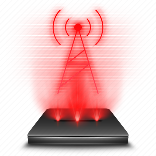 Fmam, hologram, radio, red, wave, holographic icon - Download on Iconfinder