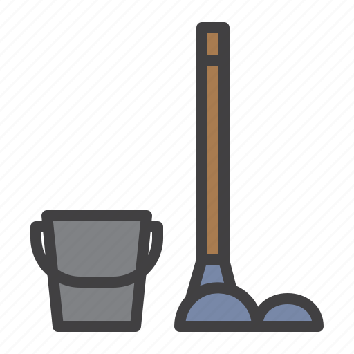 Bucket, mop, duster, wash icon - Download on Iconfinder