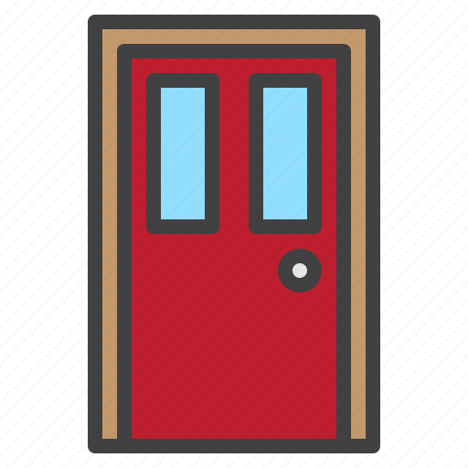 Door, frame, glass, entrance icon - Download on Iconfinder