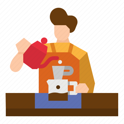 Barista, coffee, maker, server, tea icon - Download on Iconfinder