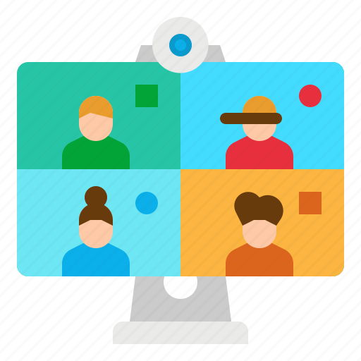 Communication, conference, meeting, video, videoconference icon - Download on Iconfinder