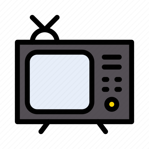 Antenna, electronics, television, screen, entertainment icon - Download on Iconfinder