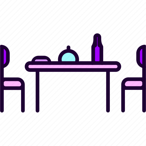 Dining, table, chair, food icon - Download on Iconfinder