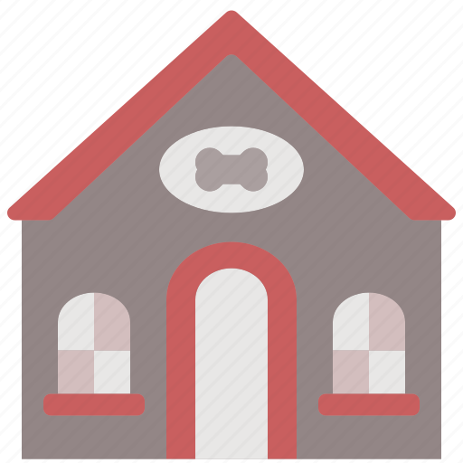 Dog, house, pet, bone, buildings icon - Download on Iconfinder
