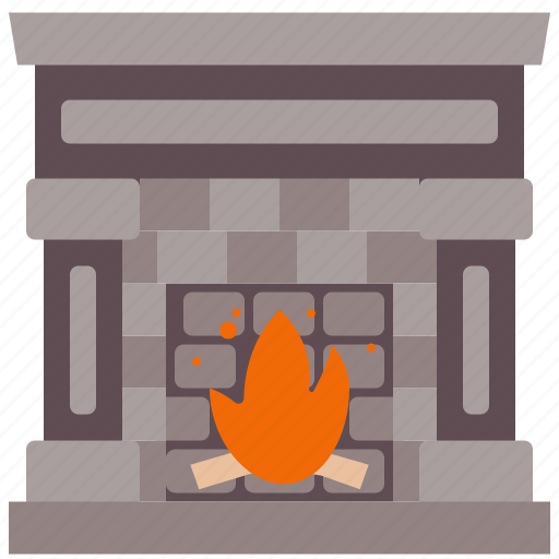 Fireplace, chimney, living, room, christmas, winter, warm icon - Download on Iconfinder