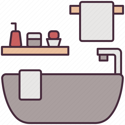 Bath, hygienic, hygiene, bathtub, clean, washing, bathroom icon - Download on Iconfinder