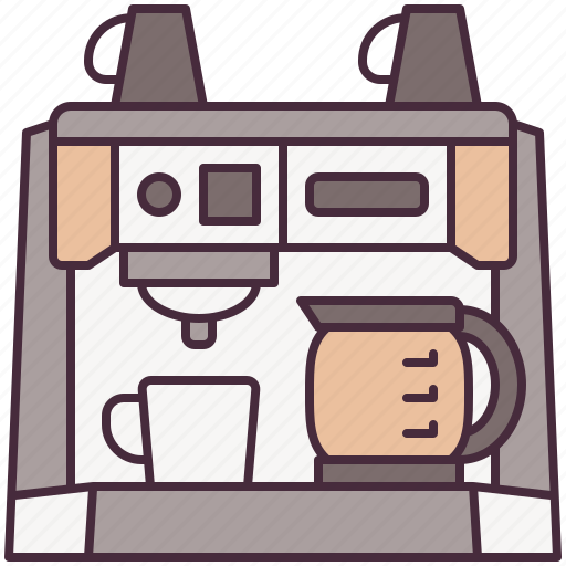 Coffee, machine, espresso, maker, cup, hot, shop icon - Download on Iconfinder
