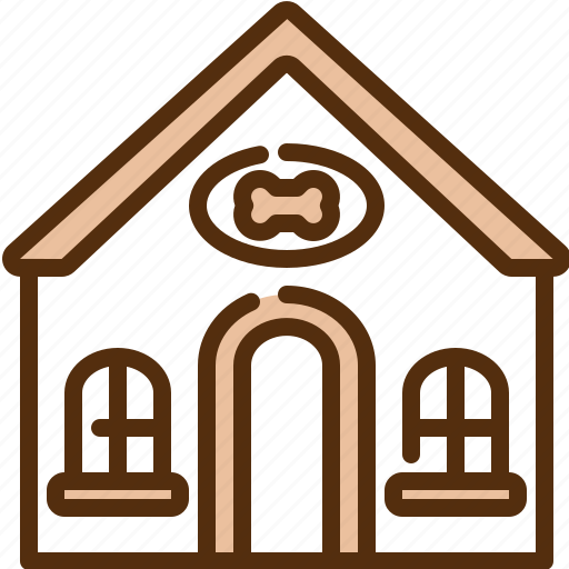 Dog, house, pet, bone, buildings icon - Download on Iconfinder