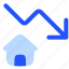 home, house, analytics, graph, fall, real estate, building 