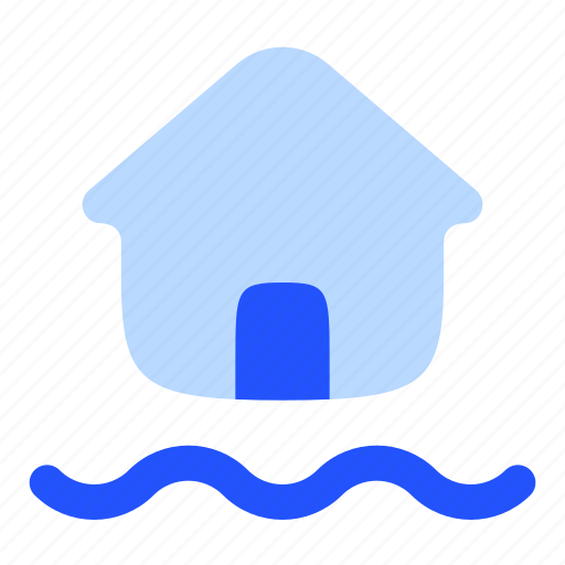 Home, house, flood, insurance, water, real estate, building icon - Download on Iconfinder