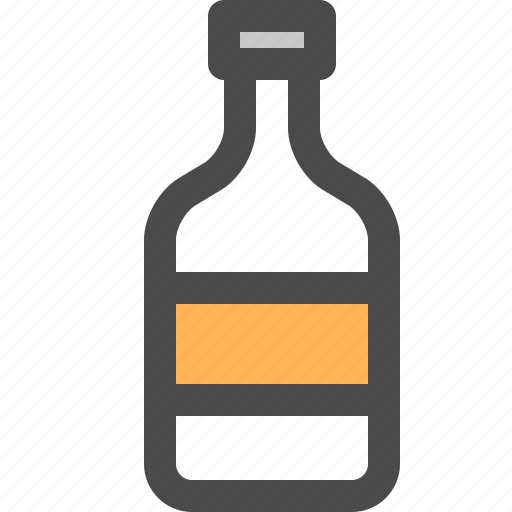 Bottle, container, drink, glass, label icon - Download on Iconfinder