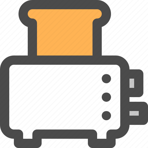 Appliance, bread, kitchen, machine, toast, toaster icon - Download on Iconfinder