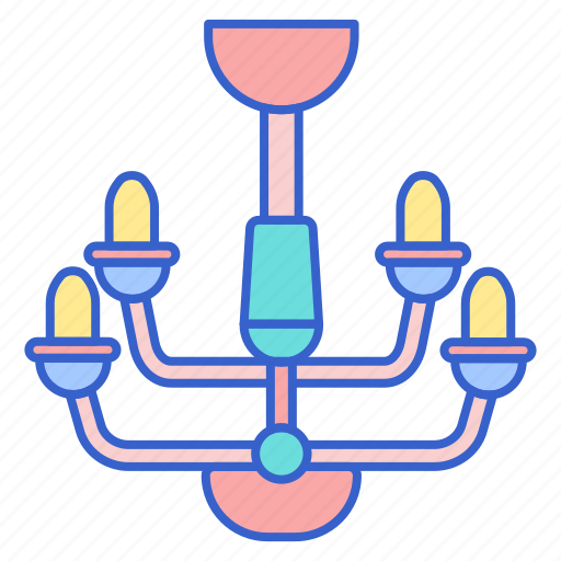 Chandelier, lamp, light icon - Download on Iconfinder