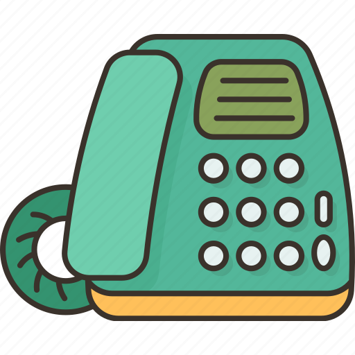 Telephone, dial, call, communication, office icon - Download on Iconfinder