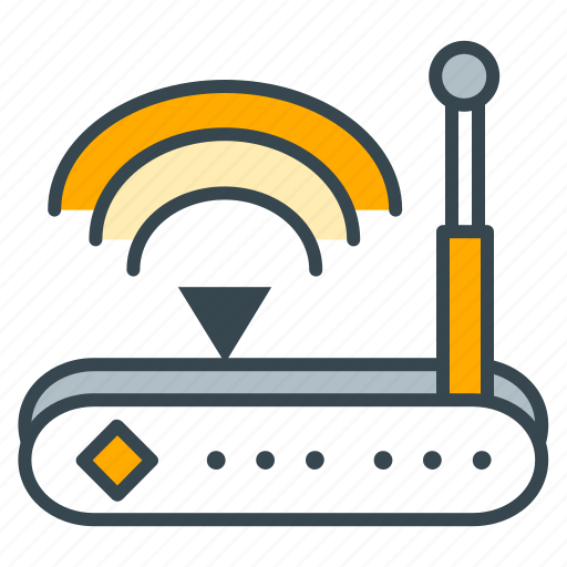 Antenna, device, internet, modem, router, signal, wifi icon - Download on Iconfinder