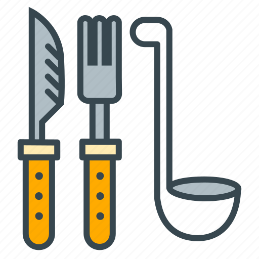 Cook, cutlery, eat, food, fork, knife, utensils icon - Download on Iconfinder