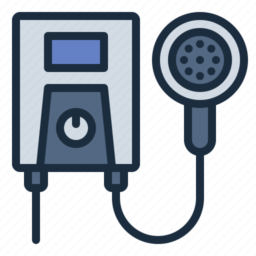Bath, household, elctronic, home appliances, water heater icon - Download on Iconfinder