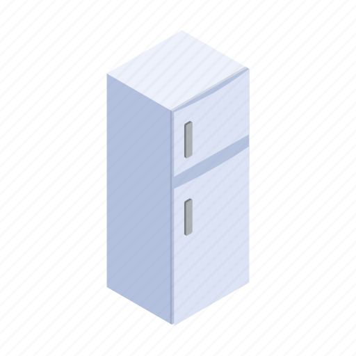 Cooler, equipment, fridge, isometric, refrigerator, sign, style icon - Download on Iconfinder