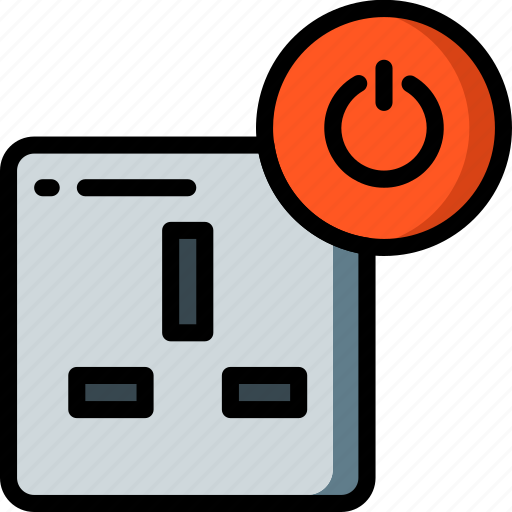 Automation, home, off, plug, uk, ultra icon - Download on Iconfinder