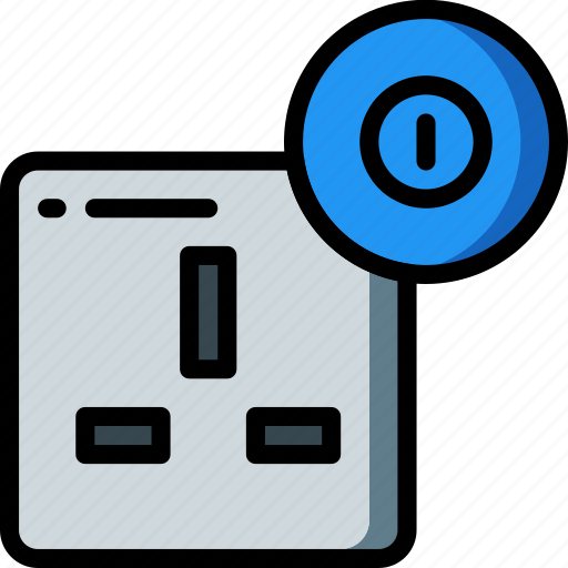 Automation, home, on, plug, uk, ultra icon - Download on Iconfinder