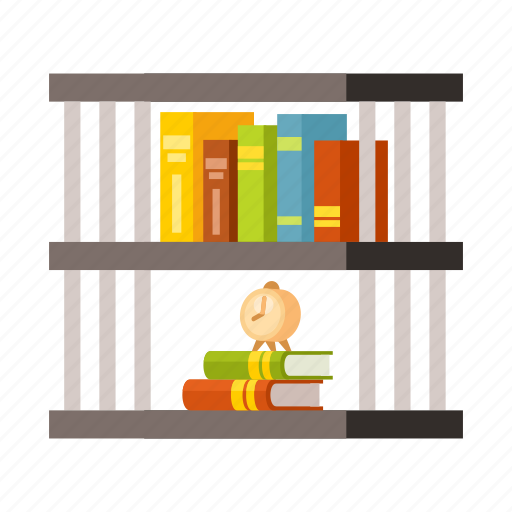 Books, library, literature, shelf, shelving, wall icon - Download on Iconfinder
