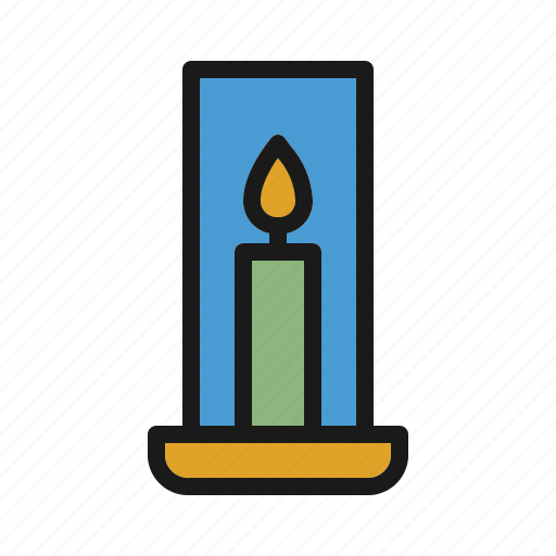 Candle, candlestick, lantern, decoration, light, memorial, christmas icon - Download on Iconfinder