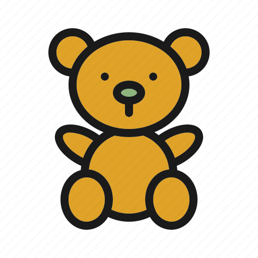 Toy, game, teddy bear, childhood, play icon - Download on Iconfinder