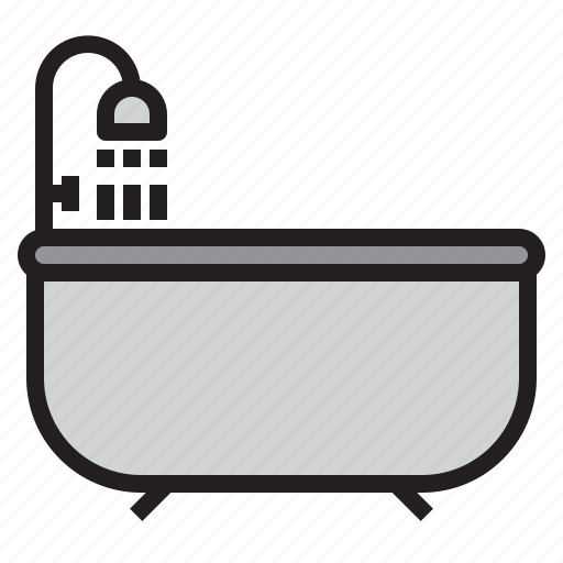 Bath, bathroom, bathtub, shampoo, shower, toilet, water icon - Download on Iconfinder