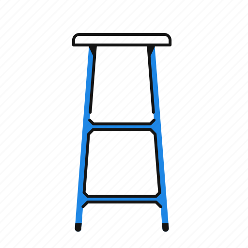 Bar, chair, decoration, furniture, seat, stool, tall icon - Download on Iconfinder
