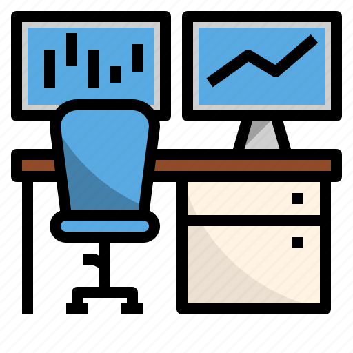 Business, monitor, office, room, space, trading, working icon - Download on Iconfinder