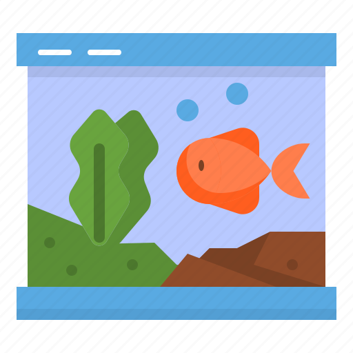 Aquarium, decor, fish, plant, tank, water icon - Download on Iconfinder
