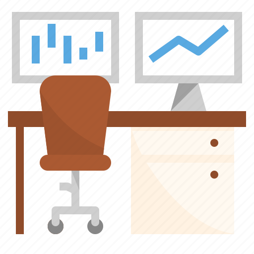 Business, monitor, office, room, space, trading, working icon - Download on Iconfinder