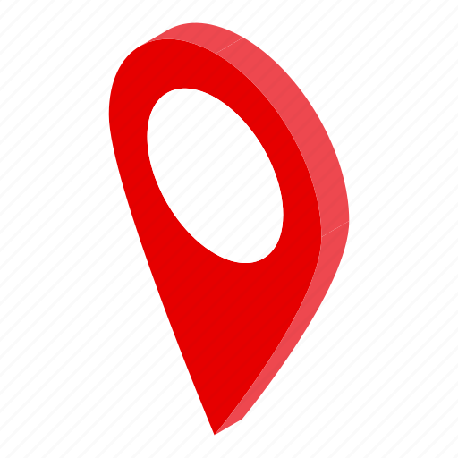 Gps, pin, home, delivery, isometric icon - Download on Iconfinder