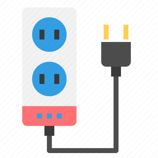 Power, strip, adapter, cable, computer, device, hardware icon - Download on Iconfinder