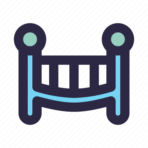 Crib, baby, infant, bed, sleep icon - Download on Iconfinder