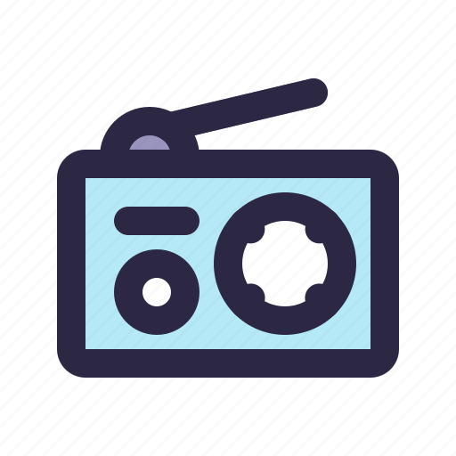 Radio, electronics, fm, station, vintage icon - Download on Iconfinder