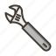 adjustable wrench, wrench, tool, repair, equipment 