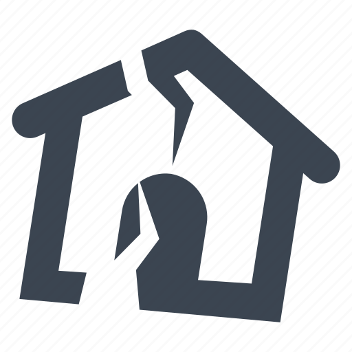Disaster, earthquake, home insurance icon - Download on Iconfinder