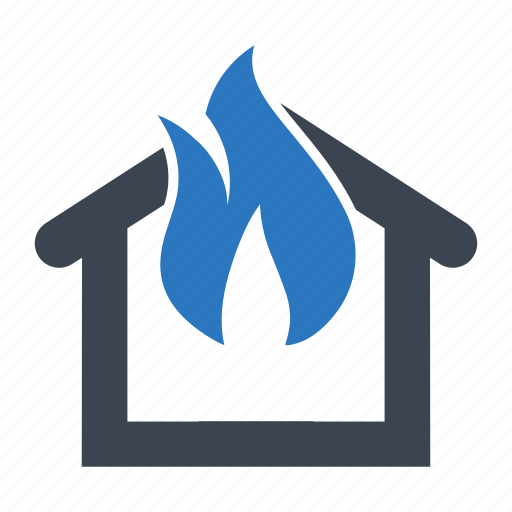 Burning, fire, home icon - Download on Iconfinder