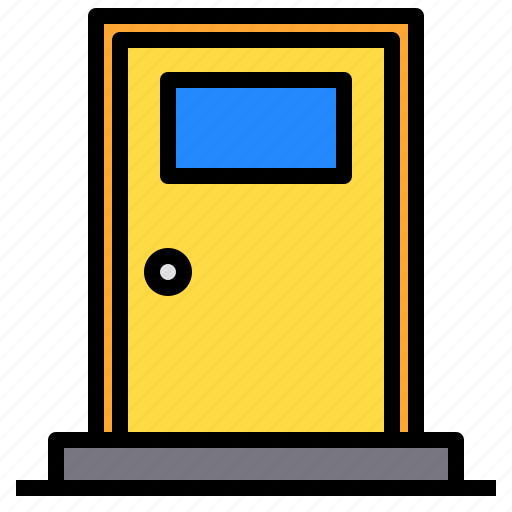 Close, door, exit, living, open icon - Download on Iconfinder