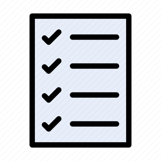 File, checklist, document, project, tasklist icon - Download on Iconfinder