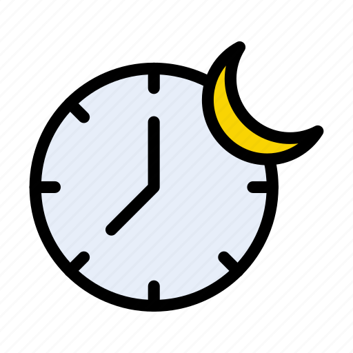 Working, clock, job, watch, night icon - Download on Iconfinder
