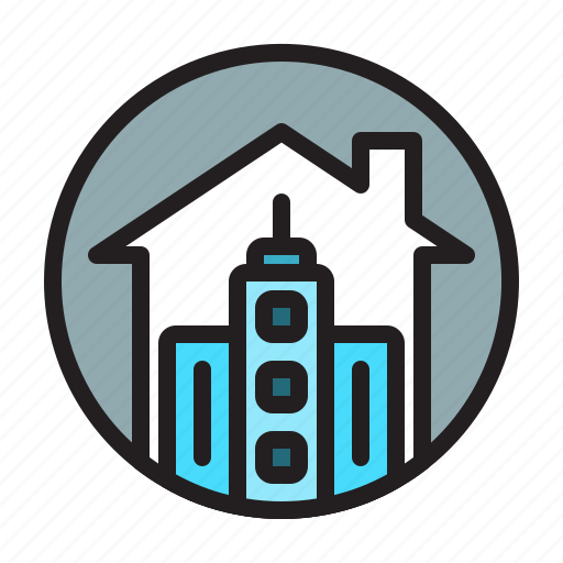 Office, building, wfh, home, house, work, business icon - Download on Iconfinder
