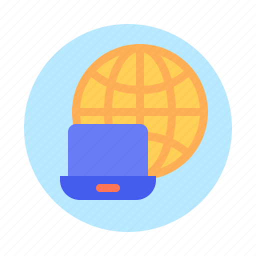 Internet, laptop, online, wfh, home, office, business icon - Download on Iconfinder