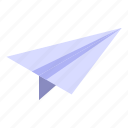 home, office, paper, plane, isometric