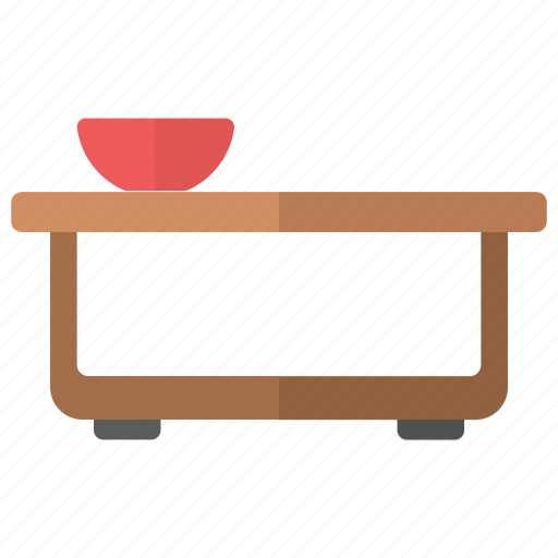 Dining table, kitchen furniture, kitchen table, restaurant table, table top icon - Download on Iconfinder